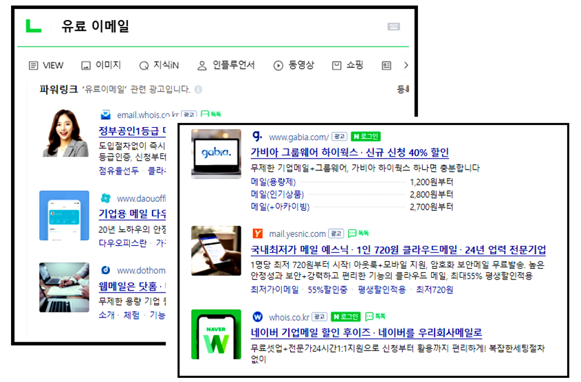 유료 이메일 검색