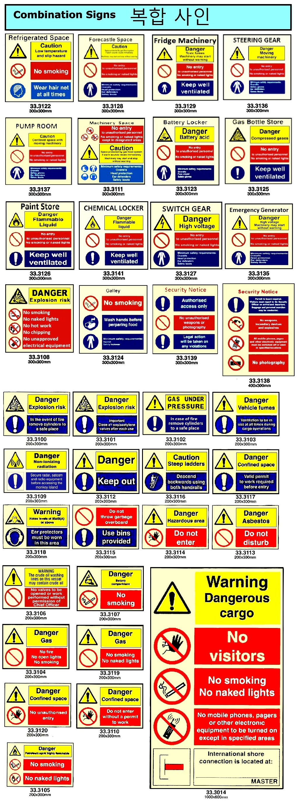 복합 표시 사인